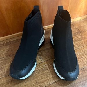 Michael Kors Black Wedge Sport Shoes